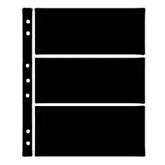 Hagner Stock Sheets 3 Row Black One Sided