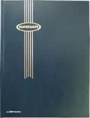 Supersafe Stockbook - 64 Black Pages (Blue Padded Cover)