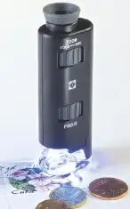 Zoom Microscope with LED, 60x and 100x magnification