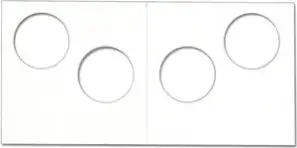 Cowens Mylar 2 Hole - 100 Packs