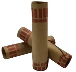Preformed Tube Coin Wrappers - Cent