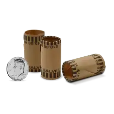 Preformed Tube Coin Wrappers - Half Dollar