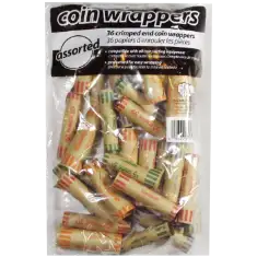 36 Mixed Preformed Coin Wrappers