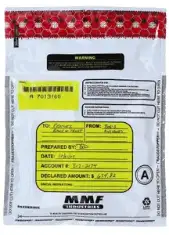 Tamper Evident 9x12 White "Deal" Bag - 100/pack