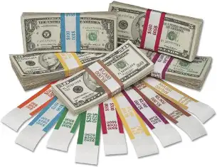 Currency Straps $500 - Red