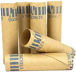 Nested Preformed Nickel Tube Coin Wrappers
