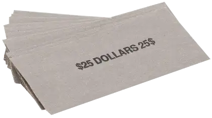 Flat Small Dollar Coin Wrappers