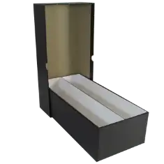 Double Row Slab Box - 12" - Heavy Duty - Black