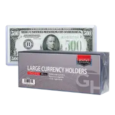 Large Currency Sentry Holders - 7 13/16x3 7/16