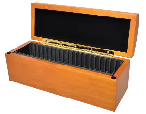 Wood Display Box - 20 NGC or PCGS slabs