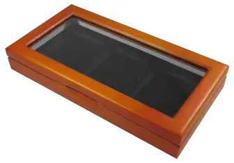 Wood Glass-Top Display Slab Box - 3 Slab Universal