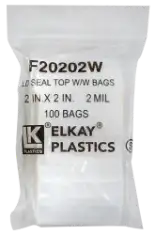 Zip Lock Bag - Write On - 2x2 (2 Mil)