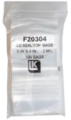 Zip Lock Bag - 3x4 (2 Mil)