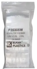 Zip Lock Bag - Write On - 3x5 (2 Mil)