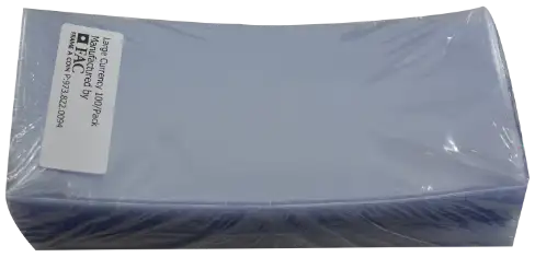 Large Currency Sleeve - 100 pack