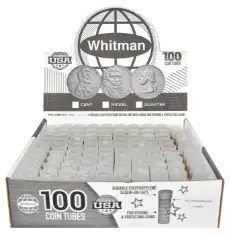 Round Coin Tube-Cent, 100/box