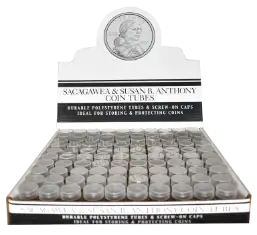Round Coin Tube-SBA, 100/box