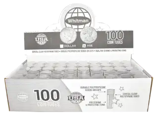 Round Coin Tube-ASE, 100/box