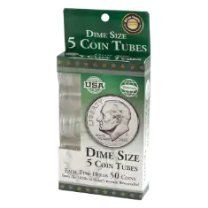 5 Round Coin Tube - Dime