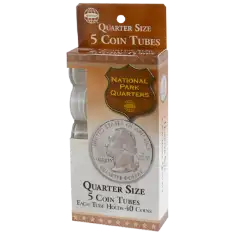 5 Round Coin Tube - Quarter