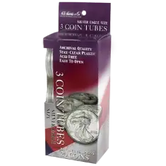 3 Round Coin Tube - American Silver Eagle