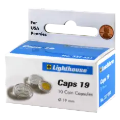 19mm - Coin Capsules (pack of 10)