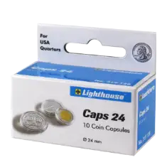 24mm - Coin Capsules (pack of 10)