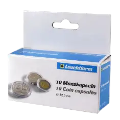 32.5mm - Coin Capsules (pack of 10)