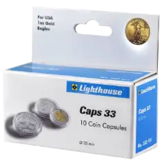 33 mm - Coin Capsules (pack of 10)
