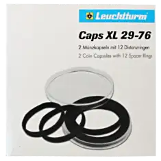 XL Capsules for coins 29-76mm, Pack of 2