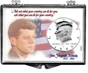 Kennedy Half Dollar - Flag