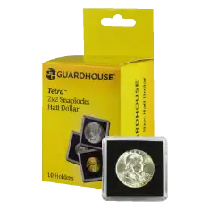 Half Dollar 2x2 Tetra Snaplock Coin Holder - 10 per pack