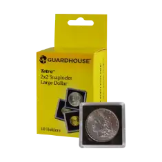 Large Dollar 2x2 Tetra Snaplock Coin Holder - 10 per pack