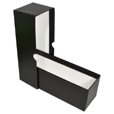 Single Row Slab or Crown Box - 8.25" - Standard Duty - Black