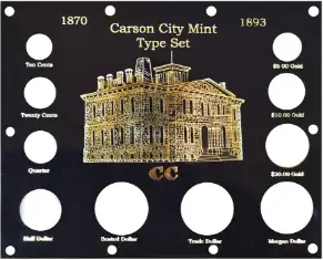 U.S. Carson City Mint Type Set 1870-1893