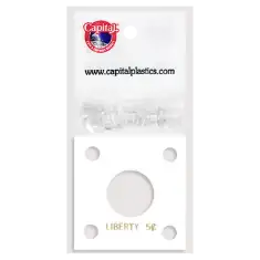 Capital Plastics 144 Coin Holder - Liberty Nickel