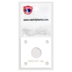 Capital Plastics 144 Coin Holder - Mercury Dime
