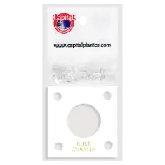 Capital Plastics 144 Coin Holder - Bust Quarter