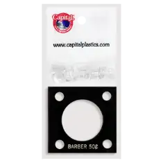Capital Plastics 144 Coin Holder - Barber Half Dollar