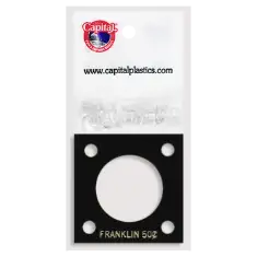 Capital Plastics 144 Coin Holder - Franklin Half Dollar