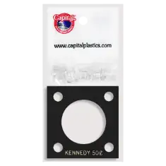 Capital Plastics 144 Coin Holder - Kennedy Half Dollar