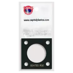 Capital Plastics 144 Coin Holder - Seated Liberty Half Dollar