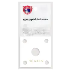 Capital Plastics 144 Coin Holder - Small Gold $ (type 1)
