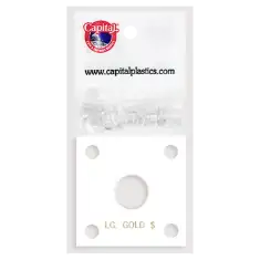 Capital Plastics 144 Coin Holder - Large Gold $ (type 2&3)