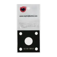 Capital Plastics 144 Coin Holder - $2.50 Gold