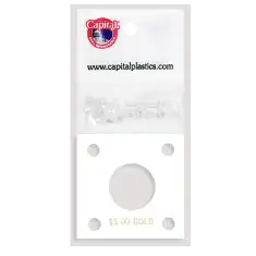 Capital Plastics 144 Coin Holder - $5 Gold (22.5mm/1839-1840)