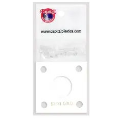 Capital Plastics 144 Coin Holder - $3 Gold