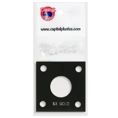 Capital Plastics 144 Coin Holder - $3 Gold
