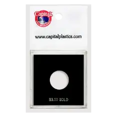 Capital Plastics Krown Coin Holder - $3 Classic Gold