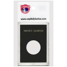 Capital Plastics Caps Coin Holder - Barber Quarter